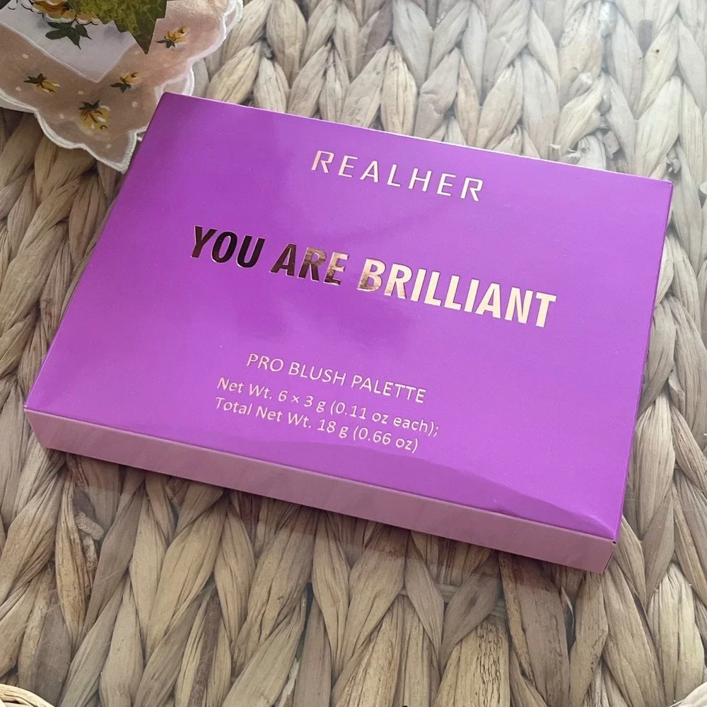 REALHER You Are Brilliant Pro Blush‎ Palette 6 Shades RH-FACE-097 New